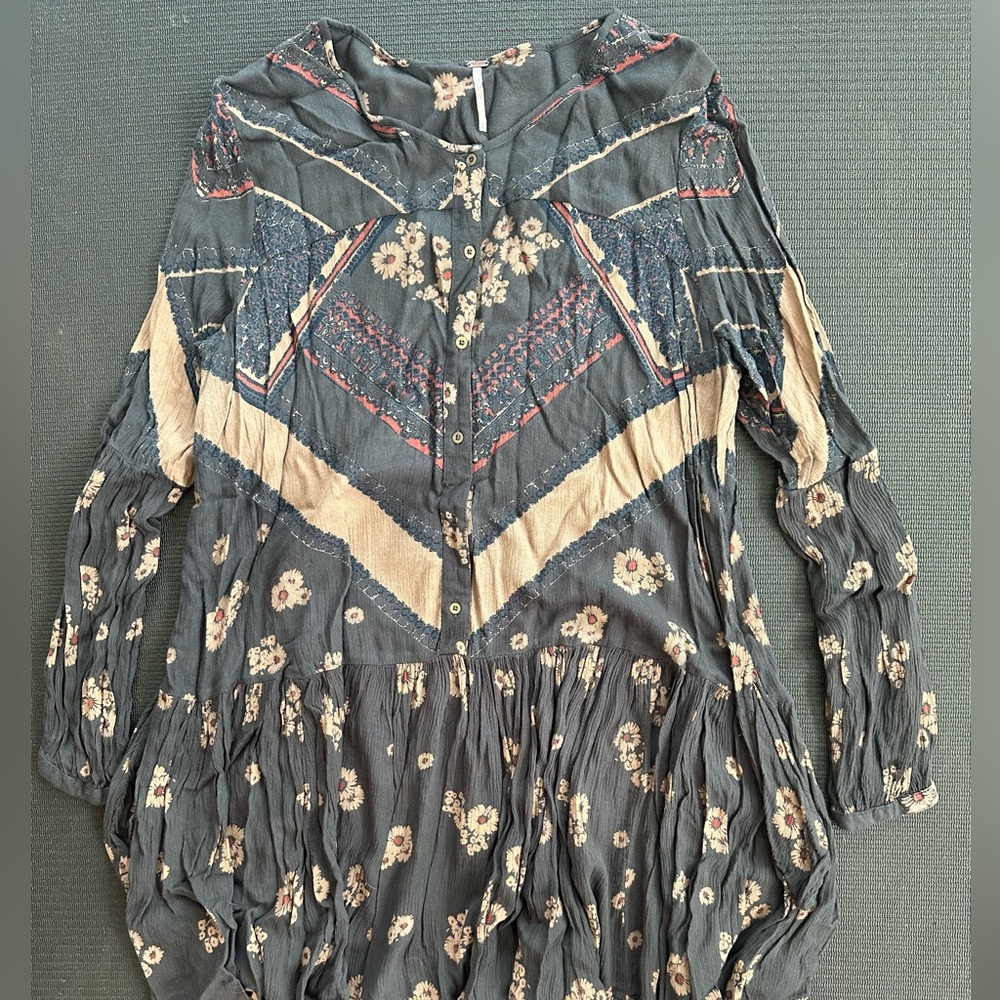 Free People Drop Waist mini dress